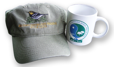 Balcones Canyonlands Preserve: 15th Anniverary Hat from 2011 Celebration, Commemorative Cup from 1996 Celebration