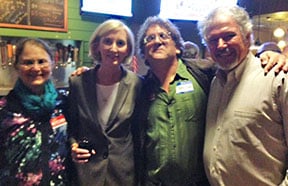 Mary Ann Neely, Ann Kitchen, Steve Beers, and Roy Waley gathered for Kitchen’s party.