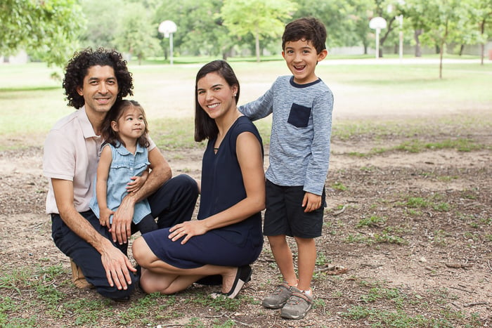 Alex Ayala and Marina Salazar with their children